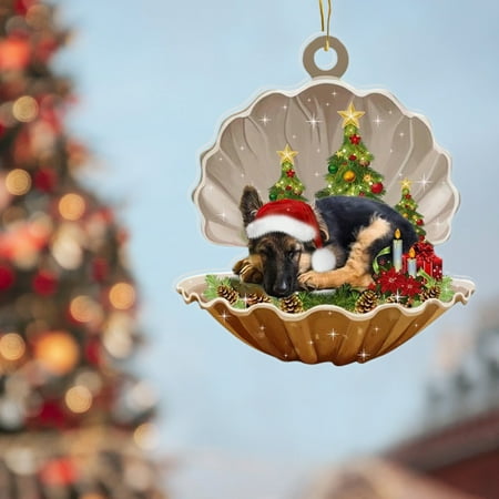 Pgeraug Pendants Sleeping Dog In A Christmas Scene-Sleeping In Pearl Christmas Ornament Hangs E
Pgeraug Pendants Sleeping Dog In A Christmas Scene-Sleeping In Pearl Christmas Ornament Hangs E