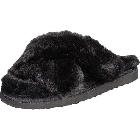 INC Womens Black Crisscross Straps Faux Fur Finish Indoor Use Yayla Round Toe Platform Slip On Slippers 6 M
INC Womens Black Crisscross Straps Faux Fur Finish Indoor Use Yayla Round Toe Platform Slip On Slippers 6 M
