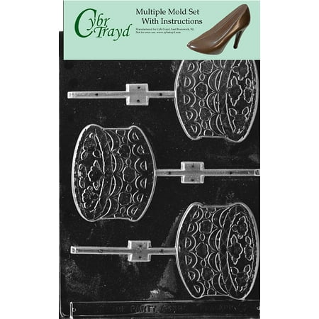 Cake Lolly Chocolate Candy Mold with Exclusive Cybrtrayd Copyrighted Molding Instructions Pack of 3
Cake Lolly Chocolate Candy Mold with Exclusive Cybrtrayd Copyrighted Molding Instructions Pack of 3