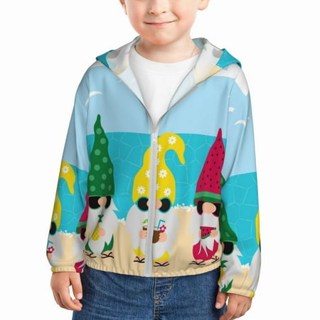 Vsdgher Gnomes On The Beach Kids Sun Protection Hoodie with Zip Rash Guard Tops Children s Long Sleeve Sun Protection Clothing - 2 Years
Vsdgher Gnomes On The Beach Kids Sun Protection Hoodie with Zip Rash Guard Tops Children s Long Sleeve Sun Protection Clothing - 2 Years