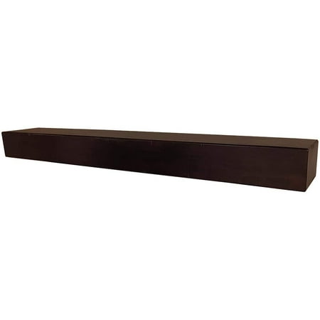 Mantels Direct Dakota 72 Inch Pine Wood Fireplace Mantel Shelf - Coffee Bean