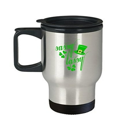 Irish Coffee Travel Mug - Sassy Lassy Shamrock Gift for Women - 14 oz Stainless Steel
Irish Coffee Travel Mug - Sassy Lassy Shamrock Gift for Women - 14 oz Stainless Steel