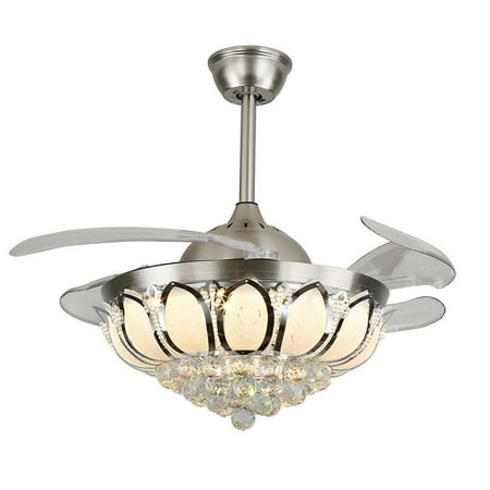 TFCFL Modern Crystal Ceiling Fan With Light Remote Control Invisible Fan 3 Speeds
TFCFL Modern Crystal Ceiling Fan With Light Remote Control Invisible Fan 3 Speeds
