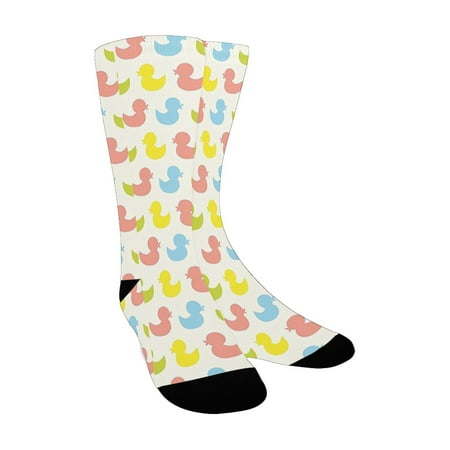 Rubber Duck Colorful Ducklings Baby Animals Theme Pastel Girls Boys Newborn Pattern Pink Blue Green Custom Socks for Women
Rubber Duck Colorful Ducklings Baby Animals Theme Pastel Girls Boys Newborn Pattern Pink Blue Green Custom Socks for Women