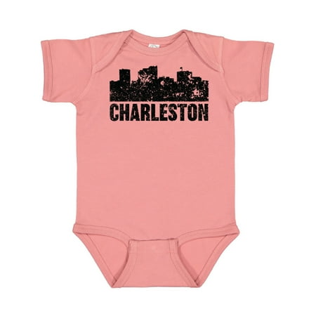 Inktastic Charleston Skyline Grunge Gift Baby Boy or Baby Girl Bodysuit