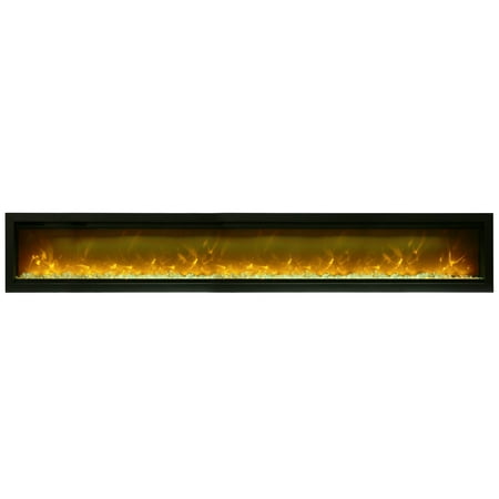 Amantii Basic Clean Face Built-In Electric Fireplace with Glass and Black Steel Surround 100
Amantii Basic Clean Face Built-In Electric Fireplace with Glass and Black Steel Surround 100