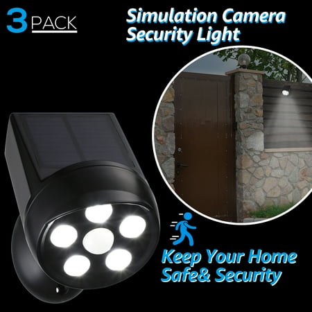3Pack Simulation Fake Dummy Camera Lights Outdoor LED Solar Motion Sensor Security Light for Yard Porch
3Pack Simulation Fake Dummy Camera Lights Outdoor LED Solar Motion Sensor Security Light for Yard Porch