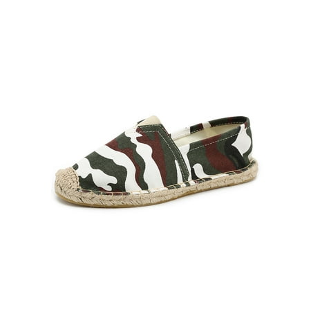 Ferndule Mens Espadrille Loafers Slip-On Flats Non Slip Loafer Breathable Striped Casual Shoes Walking Canvas Shoe Round Toe Comfortable Camouflage 8.5
Ferndule Mens Espadrille Loafers Slip-On Flats Non Slip Loafer Breathable Striped Casual Shoes Walking Canvas Shoe Round Toe Comfortable Camouflage 8.5