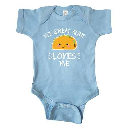 Inktastic My Great Aunt Loves Me with Taco Illustration Gift Baby Boy or Baby Girl Bodysuit
Inktastic My Great Aunt Loves Me with Taco Illustration Gift Baby Boy or Baby Girl Bodysuit
