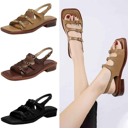 Cethrio Women s City Heel Sandals- with Pockets Buckle Wide Width on Clearance Khaki Dressy Sandals/ Slides Size 4.5
Cethrio Women s City Heel Sandals- with Pockets Buckle Wide Width on Clearance Khaki Dressy Sandals/ Slides Size 4.5