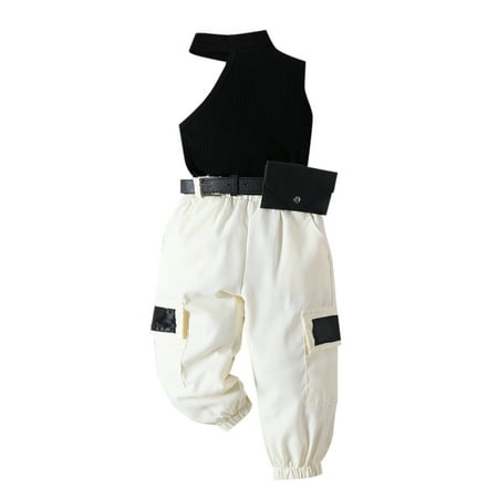 Bagilaanoe 2pcs Toddler Baby Girl Long Pants Set Sleeveless Tank Tops + Cargo Trousers with Waist Bag 12M 18M 24M 3T 4T 5T Kids Casual Outfits
Bagilaanoe 2pcs Toddler Baby Girl Long Pants Set Sleeveless Tank Tops + Cargo Trousers with Waist Bag 12M 18M 24M 3T 4T 5T Kids Casual Outfits