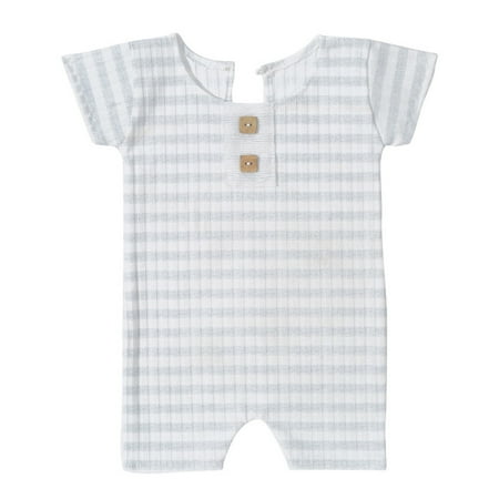 TAIAOJING Baby Romper Jumpsuit Short Sleeve Striped Knitted Button Ribbed Footless Photography Prop Jammies Overalls Outfit
TAIAOJING Baby Romper Jumpsuit Short Sleeve Striped Knitted Button Ribbed Footless Photography Prop Jammies Overalls Outfit
