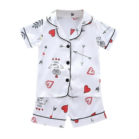 AIMAOMI Toddler Baby Boy Girl Short Sleeve Cartoon Tops+Shorts Pajamas Sleepwear Outfits H
AIMAOMI Toddler Baby Boy Girl Short Sleeve Cartoon Tops+Shorts Pajamas Sleepwear Outfits H