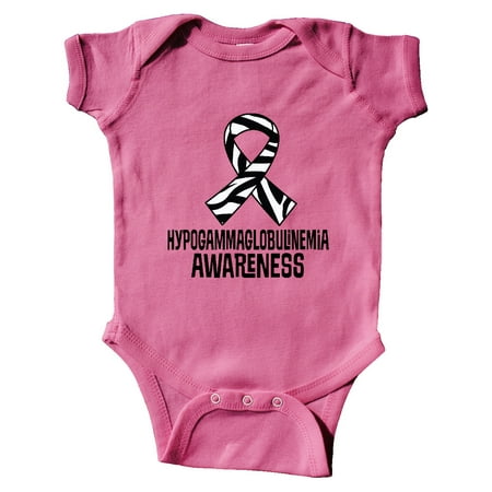 Inktastic Hypogammaglobulinemia Ribbon Gift Baby Boy or Baby Girl Bodysuit