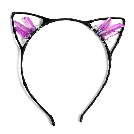 Crystal glitter title hoops cat ears cartoon cute Christmas headdress girl