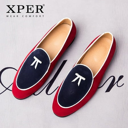 Fashion Shoes Men Handmade Slip-On Casual Dress Shoes Wear Comfort Loafers Male Breathable Footwear Soft Red 
Fashion Shoes Men Handmade Slip-On Casual Dress Shoes Wear Comfort Loafers Male Breathable Footwear Soft Red