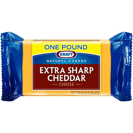 kraft extra cheese cheddar sharp chunk oz natural walmart