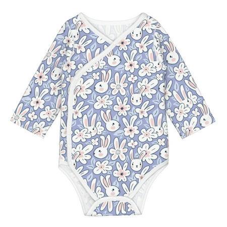 Matuu Rabbit And Floral for Baby Long-Sleeve Bodysuit Soft Cotton Comfortable and Breathable Perfect for Newborns and Infants
Matuu Rabbit And Floral for Baby Long-Sleeve Bodysuit Soft Cotton Comfortable and Breathable Perfect for Newborns and Infants