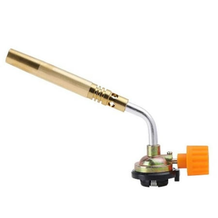 

JUNTEX Single-Tube Flamethrower Gas Torch Manual Ignition Welding Gas Blow Torch Adjustable Flame Control Weed Burner for Outdoors Barbecue Brazing Heating Thawing BBQ