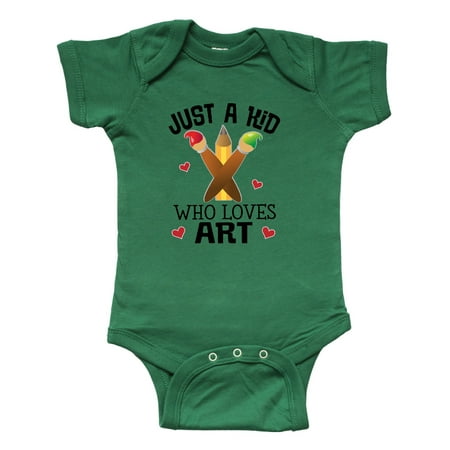 Inktastic Artist Kid Who Loves Art Gift Baby Boy or Baby Girl Bodysuit