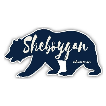 Sheboygan Wisconsin Souvenir 3x1.5-Inch Fridge Magnet Bear Design