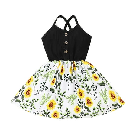 EHTMSAK Infant Baby Toddler Child Children Kids Sleeveless Dresses for Girl Floral Sundress Summer Ruffle Dress Black 12M-5Y 90
EHTMSAK Infant Baby Toddler Child Children Kids Sleeveless Dresses for Girl Floral Sundress Summer Ruffle Dress Black 12M-5Y 90