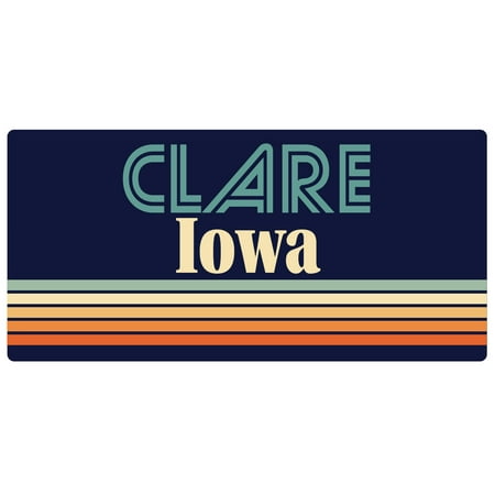 Clare Iowa 5 x 2.5-Inch Fridge Magnet Retro Design