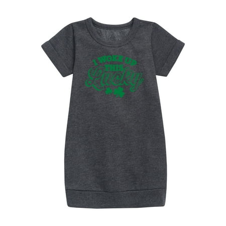 Instant Message - St. Patrick s Day - I Woke Up This Lucky - Toddler And Youth Girls Fleece Dress
Instant Message - St. Patrick s Day - I Woke Up This Lucky - Toddler And Youth Girls Fleece Dress