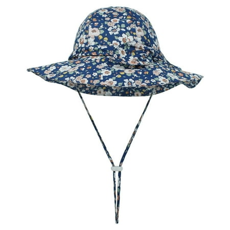 BULLPIANO 0-5Years Baby Sun Hat Toddler Kids 50+ UPF Sun Protective Wide Brim Bucket Hat