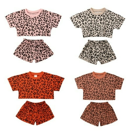 1-4Years Kid Baby Girls Summer Toddler Leopard Outfits Clothes T-shirt Top+Short Pant 2PCS Set
1-4Years Kid Baby Girls Summer Toddler Leopard Outfits Clothes T-shirt Top+Short Pant 2PCS Set