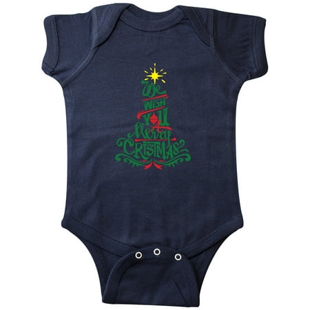 Inktastic We Wish You A Merry Christmas Gift Baby Boy or Baby Girl Bodysuit