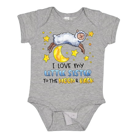 Inktastic I Love My Little Sister to the Moon and Back- Cute Sheep Boys or Girls Baby Bodysuit
Inktastic I Love My Little Sister to the Moon and Back- Cute Sheep Boys or Girls Baby Bodysuit