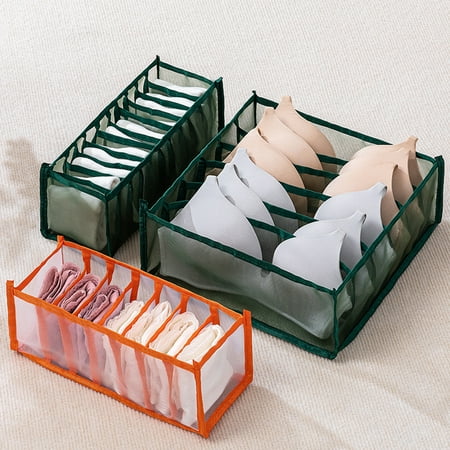 YFMALL Underwear Organizer High Capacity Foldable Transparent Visible Multi-grid Scarves Socks Bra Closet Organizer for Bedroom
YFMALL Underwear Organizer High Capacity Foldable Transparent Visible Multi-grid Scarves Socks Bra Closet Organizer for Bedroom