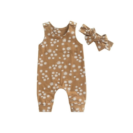 TheFound Summer Baby Girls Casual Sleeveless Daisy Print Jumpsuit Romper+Headband Outfits Clothes
TheFound Summer Baby Girls Casual Sleeveless Daisy Print Jumpsuit Romper+Headband Outfits Clothes