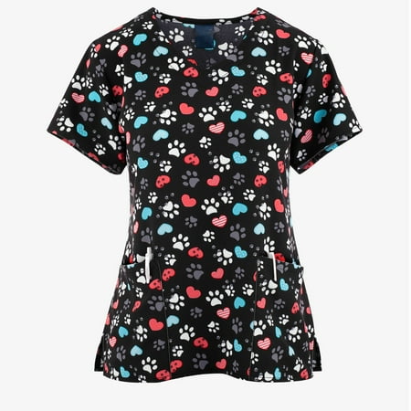 BallsFHK Women Fashion Short Sleeve Neck Tops Working Uniform Blouse Shirt Scrub Tops Women
BallsFHK Women Fashion Short Sleeve Neck Tops Working Uniform Blouse Shirt Scrub Tops Women