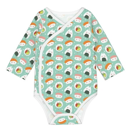 Coaee Kawaii Sushi for Soft Cotton Baby Long-Sleeve Bodysuit Girls Boys Bodysuit Romper
Coaee Kawaii Sushi for Soft Cotton Baby Long-Sleeve Bodysuit Girls Boys Bodysuit Romper