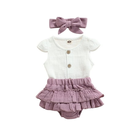 Calsunbaby Baby Girls 3Pcs Clothes Set Solid Color Fly Sleeve O-neck Tops Ruffle High Waist Shorts Bow Headdress
Calsunbaby Baby Girls 3Pcs Clothes Set Solid Color Fly Sleeve O-neck Tops Ruffle High Waist Shorts Bow Headdress