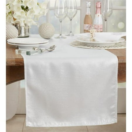 Saro Lifestyle XJ322.S18108B 18 x 108 in. Shimmering Table Runner Silver