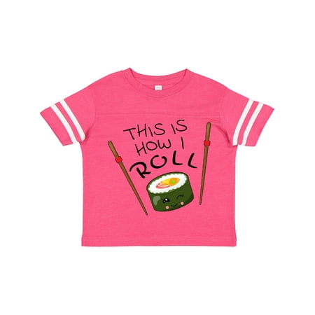Inktastic This is How I Roll- Cute Sushi Gift Toddler Boy or Toddler Girl T-Shirt