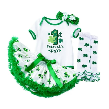 Zlekejiko Baby Girls Boys Print St. Patric.k s Day Short Sleeve Romper Bodysuit Headbands Skirts Socks Set Clothes
Zlekejiko Baby Girls Boys Print St. Patric.k s Day Short Sleeve Romper Bodysuit Headbands Skirts Socks Set Clothes
