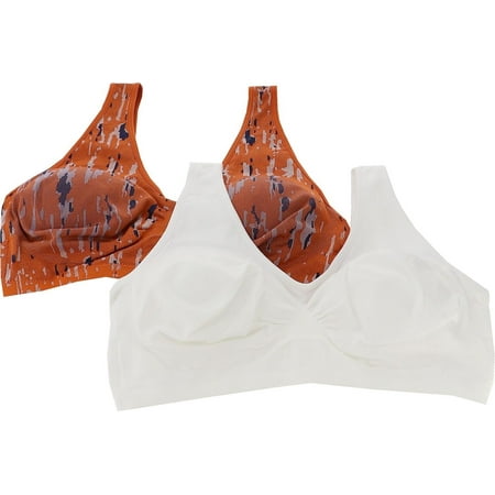 Rhonda Shear 2Pc Seamless Ahh Leisure Bra Women s 775-372