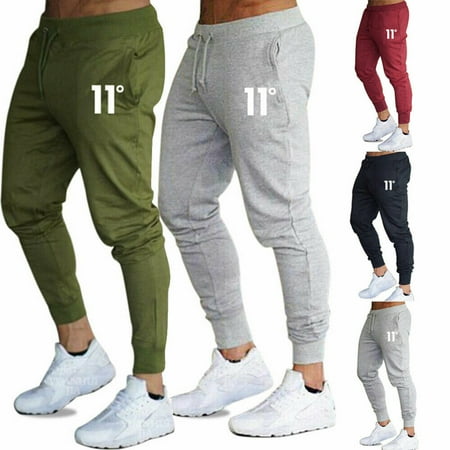 Men Sport Pants Long Trousers Tracksuit Fitness Workout Joggers Gym Sweatpants