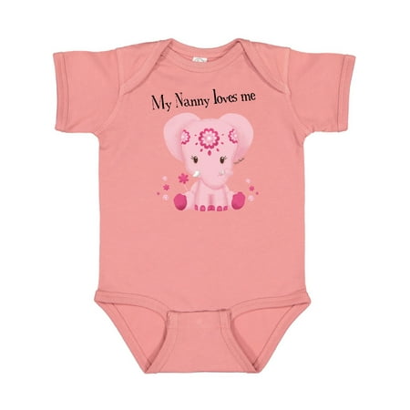 Inktastic Aditi My Nanny loves me Pink Elephant beautiful Gift Baby Girl Bodysuit
Inktastic Aditi My Nanny loves me Pink Elephant beautiful Gift Baby Girl Bodysuit