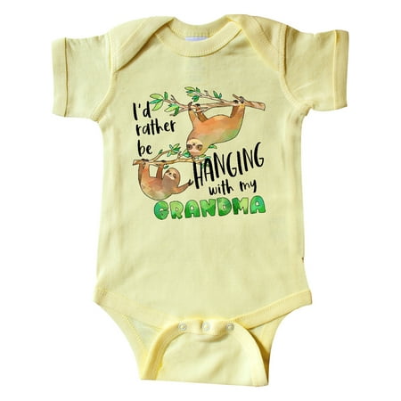 Inktastic Id Rather Be Hanging with my Grandma- Cute Sloths Gift Baby Boy or Baby Girl Bodysuit
Inktastic Id Rather Be Hanging with my Grandma- Cute Sloths Gift Baby Boy or Baby Girl Bodysuit