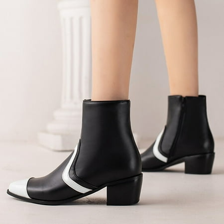 Christmas Women s Autumn And Winter Color Blocked Round Toe Middle Heel Fashion Zipper Square Heel Retro Mid Well Boots
Christmas Women s Autumn And Winter Color Blocked Round Toe Middle Heel Fashion Zipper Square Heel Retro Mid Well Boots