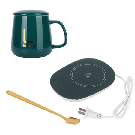 Mug Warmer Safe And Reliable Microgravity Technology Mug And Warmer Waterproof Design For Office For Home GreenCup+Lid+Spoon+Mat
Mug Warmer Safe And Reliable Microgravity Technology Mug And Warmer Waterproof Design For Office For Home GreenCup+Lid+Spoon+Mat