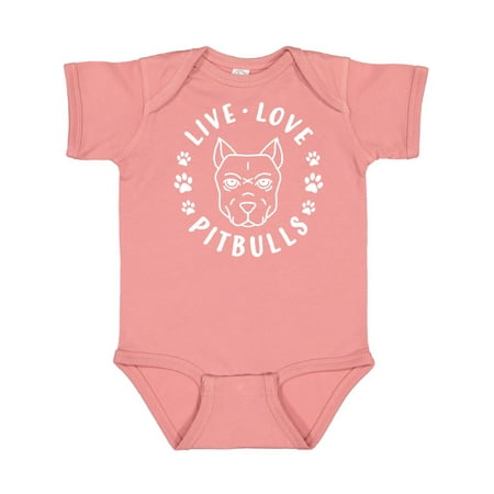 Inktastic Live Love Pitbulls Gift Baby Boy or Baby Girl Bodysuit 
Inktastic Live Love Pitbulls Gift Baby Boy or Baby Girl Bodysuit