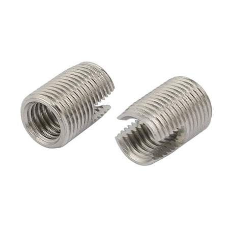 M12x22mm 304 Stainless Steel Self Tapping Slotted Thread Insert 2pcs
M12x22mm 304 Stainless Steel Self Tapping Slotted Thread Insert 2pcs