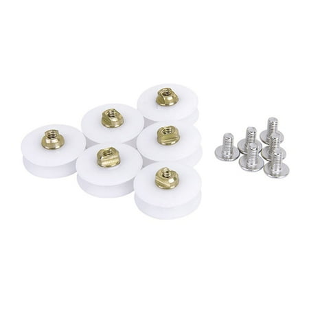 6pcs Replacement Bathroom Shower Door Rollers Runner Wheels 22.5mm Wheel Diameter (White)
6pcs Replacement Bathroom Shower Door Rollers Runner Wheels 22.5mm Wheel Diameter (White)