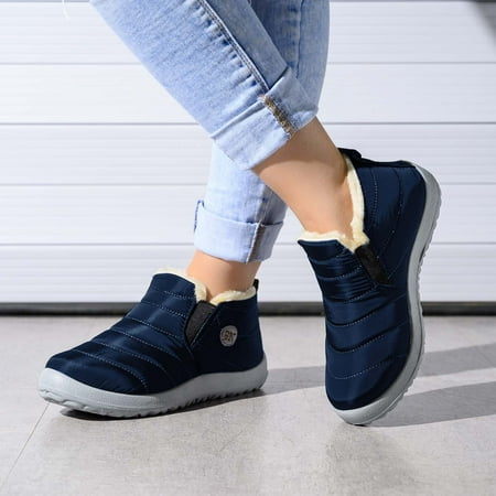 Csengfiy Winter Warm Water- Velvet Short- Snow Boots Women Flat women s boots